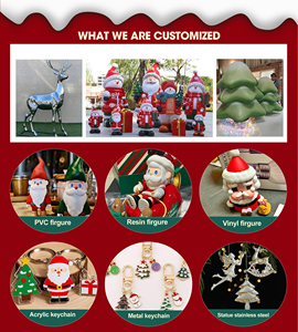 Estatua de Pueblo Navideño en Miniatura de Fibra de Vidrio Personalizada, Decoración Navideña, Escultura de FRP para Atrio de Centro Comercial, Interior - Product Image 6