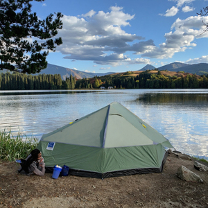 Tenda ultraleggera a doppio strato portatile singola <span class=keywords><strong>attrezzatura</strong></span> da <span class=keywords><strong>campeggio</strong></span> Multiplayer per escursioni all'aperto in poliestere - Product Image 2