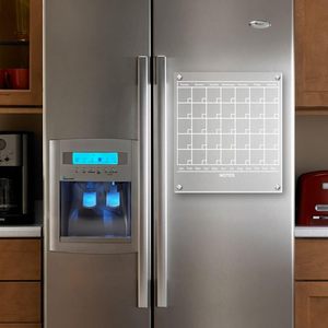 Pizarra Magnética Acrílica Transparente para Refrigerador, con Función de Marco para Fotos y Planificador Magnético - Product Image 2