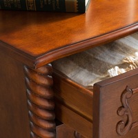 Coffre à tiroir en bois massif américain rétro chambre à coucher salon armoire de rangement armoire à casiers