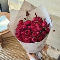 Papier d'emballage pour bouquet de roses, haute qualité, épaissi, rigide, recyclable, papier kraft 157g, pâte chimique, bouquet floral