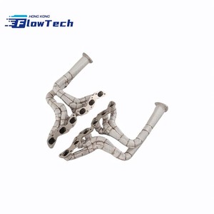 Collecteurs d'échappement à haut débit en acier inoxydable SS304 avec bouclier thermique pour Aston Martin DB9 6.0L V12 - Product Image 2