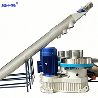 Machine à granulés de biomasse verticale à matrice annulaire de 3-4 tonnes par heure, directement de l'usine, 220KW, pour le bois, la paille, les coques de riz et les déchets