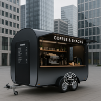 Camion de Kebab Entièrement Équipé, Taille Personnalisée pour l'Europe, Chariot de Vente Ambulant pour Bubble Tea, Café, Hot-Dogs, Remorque Alimentaire