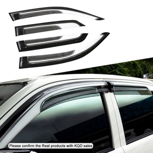 Accesorios 4x4 para Exteriores de Automóviles, Protector de Lluvia para Ventanas, Visera Solar Bicolor Cromada y Negra para Toyota Fortuner 2016 en Adelante - Product Image 1