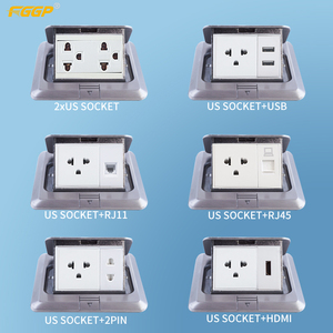 กล่องเต้ารับไฟฟ้าแบบติดพื้นมาตรฐานอเมริกัน สีทอง 125V IP44 16A - Product Image 5