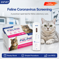 Kit de test vétérinaire pour le coronavirus félin (FCoV), test rapide, détection de l'antigène du FCoV pour la périarthrite infectieuse féline, prix d'usine