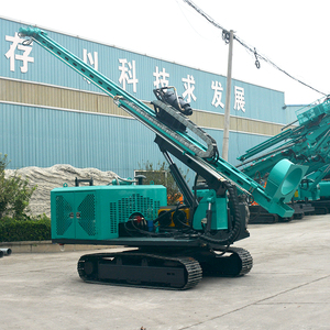 Pile driver solaire automoteur sur chenilles, foreuse hydraulique à couple élevé pour terrains accidentés, 360° °   Rotatif - Product Image 2