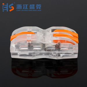 מחבר חוטים קומפקטי מהיר מסוג CZLS SL-12 קפיצי תעשייתי, 1 ב-2, עם ידית לחיבור מהיר - Product Image 3