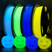 Filament d'imprimante 3D arc-en-ciel qui brille dans le noir, filament PLA lumineux, 1,75 mm, filament d'impression 3D compatible avec la plupart des imprimantes FDM, 1 kg (2,2 lb)