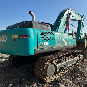 Équipement de construction lourd, travaux de terrassement, excavatrice Kobelco 480 d'occasion de 48 tonnes, moteur PLC, boîte de vitesses, pompe, moteur, modèle 2022 - Product Image 1