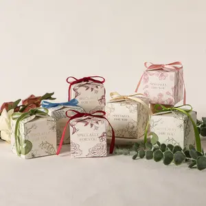 Vendita calda Yiwu fornitori all'ingrosso cartone usa e getta speciale per te red diserbo scatole di caramelle per regali porta regali