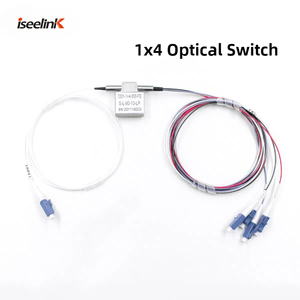 ISEELINK GP-7201-1-4*4F 4x4F D2x2B Conmutador Óptico Dual 2x2 5V con Bloqueo/Sin Bloqueo, Conector Mecánico LC de 1M, Bypass de Equipo - Product Image 3