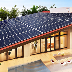 แผงโซลาร์เซลล์แบบโมโนคริสตัลไลน์สองชั้นกระจก 720W 700W 650W 600W 620W 670W สำหรับคลังสินค้า - Product Image 1