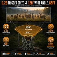 Caméra de chasse sans fil Suntekcam HC-801Pro-Li 120MP 4K, vision nocturne, contrôle par application 4G, service cloud, diffusion en direct, caméra de surveillance