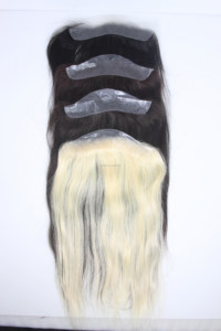 Topper invisibile da <span class=keywords><strong>donna</strong></span> per attaccatura capelli ritirata, 13 pollici, all'ingrosso, con base in PU invisibile, applicabile con colla, per fronte diradato - Product Image 6