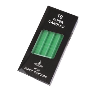 10pcs/box Semi-Mechanical Handmade Long Rod Cylinder Ordinary Lighting Colorful <strong>Candle</strong> for Candlelight Dinner Western Restaurant - Product Image 5