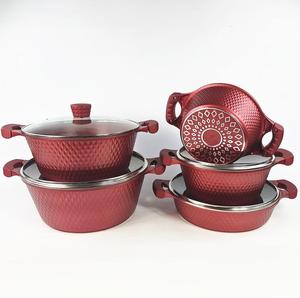 Juego de Utensilios de Cocina <span class=keywords><strong>Huochu</strong></span>, <span class=keywords><strong>Ollas</strong></span> Antiadherentes, 10 Piezas - Product Image 6