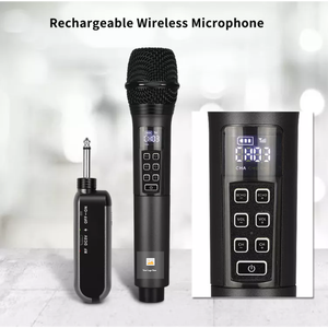 Portable Digital Professional UHF Wireless Microphone System Rechargeable Handheld Design Cardioid Dynamic <b>Mic</b> for Professional - Product Image 5