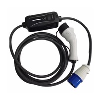 Adaptateur de prise personnalisé Mode 2 IEC62196-2 16A/32A Chargeur rapide portable pour véhicules électriques