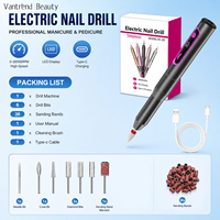 Elektrische nagelboormachine nagelvijlset 30000RPM nagelpolijstmachine voor acryl gel nagels nagelriem dode huid verwijdering manicure tool