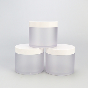 Pots de gommage du visage pour le corps vide de couleur personnalisée en stock Pots en plastique cosmétiques de 8oz avec couvercle pour pots de crème pour récipient de beurre corporel