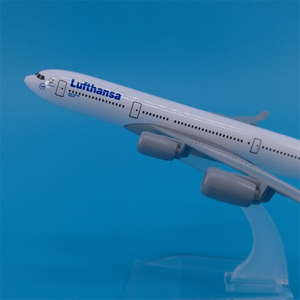 Modèles d'avions en alliage moulé sous pression <span class=keywords><strong>Airbus</strong></span> et Boeing de 14 cm et 16 cm, ornement d'aviation avec base de présentation - Product Image 2