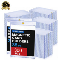 Porte-cartes magnétiques fins à capacité de 35 points, directement de l'usine, avec étuis transparents à ouverture rapide pour la préservation à long terme des cartes TCG et sportives