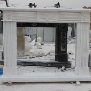 Oferta Especial: Revestimiento de <span class=keywords><strong>Chimenea</strong></span> de Mármol Natural, Diseño Moderno y Sencillo, Tamaño Personalizable, para Venta en Villas - Product Image 1