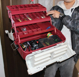 휴대용 4층 기능 낚시 상자 도구 상자 대용량 미끼 화장품 상자 약품 낚시 상자 도구 도매 - Product Image 6