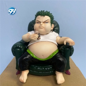 Ensemble de Statues Assises One Piece : <span class=keywords><strong>Luffy</strong></span>, Zoro, Sanji - Décoration de Bureau Personnages d'Anime, Cadeau, Artisanat en Plastique - Product Image 2
