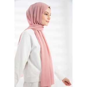 Elegant <b>Chiffon</b> <b>Scarf</b> For Women Long Pink Multi Functional Hijab Headwrap Fashion Accessory - Product Image 1