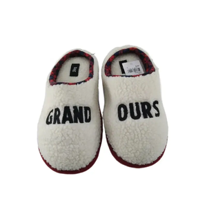 Nouvelle mode pantoufle d'intérieur unisexe mignon coton bébé chaussures d'hiver avec <span class=keywords><strong>Sherpa</strong></span> anti-dérapant caractéristique pour garçons et filles - Product Image 4