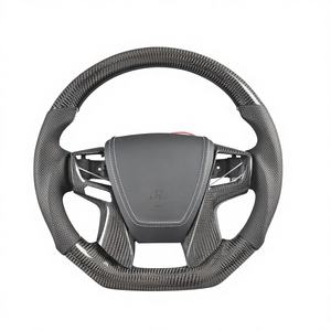 พวงมาลัยคาร์บอนไฟเบอร์หรูหราสำหรับโตโยต้า Alphard/<span class=keywords><strong>vellfire</strong></span>/ Crown-ยังคงควบคุมจากโรงงานและตัวเลือกการให้ความร้อน - Product Image 1