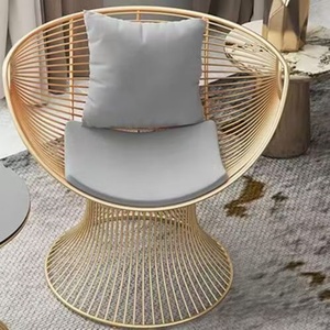 Home Modern Dining <b>Chair</b> with Stainless Steel Frame and Comfortable Cushion Living Room <b>Lounge</b> <b>Chair</b> - Product Image 2