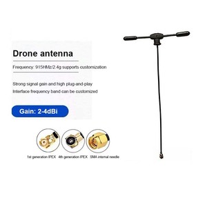 Antenne <span class=keywords><strong>fouet</strong></span> double bande à gain élevé BEEFLYPOWER de type T pour connecteur RF 2,4 GHz, réception satellite externe - Product Image 4