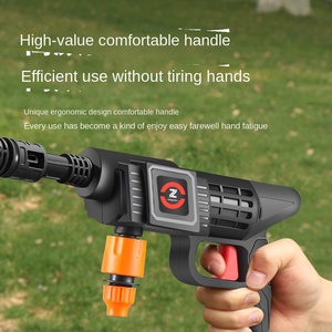 Lavadora de Autos Portátil para el Hogar, <span class=keywords><strong>Pistola</strong></span> de Lavado de Autos Inalámbrica Inteligente de Alta Presión de 150 Bares, Potencia de 200W/300W para Uso en Exteriores - Product Image 3