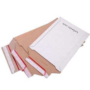 Logo personnalisé imprimé rigide A4 <span class=keywords><strong>A5</strong></span> C5 F-flûte <span class=keywords><strong>enveloppe</strong></span> d'expédition en carton ondulé <span class=keywords><strong>kraft</strong></span> sobre carton 9x12 enveloppes en papier d'archives - Product Image 3