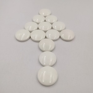 Germanium Stone Mattress <b>Cushions</b> <b>Round</b> 25x7.5mm Heated Home Use Solid White Ceramic Energy Stones for Sauna - Product Image 1