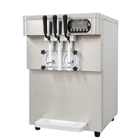 Machine à glace molle commerciale 3 saveurs, sur table, 40-45 L/H, 220V, CE, directement de l'usine