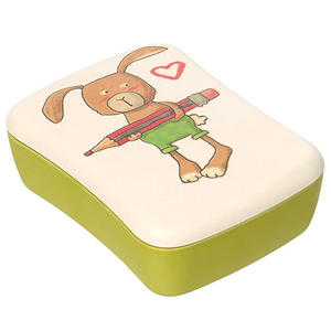 Peppa Pig Stackable Bento Bamboo Lid Bentgo Kids Lunch Box With Utensils