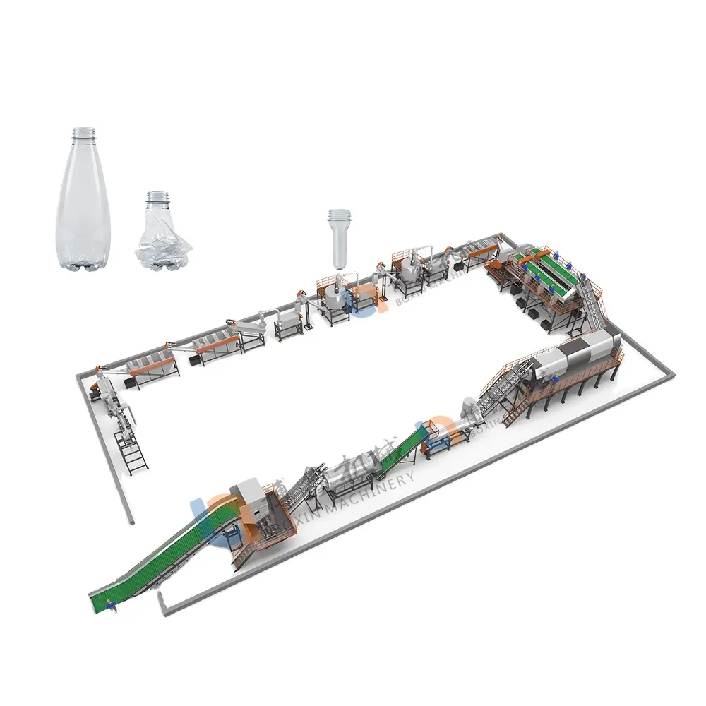 BOXIN PET Flasche zum Abfüllen von Kunststoff abfall recycling maschine