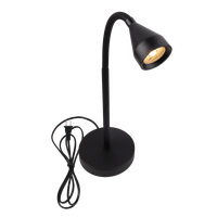 Lámpara de Escritorio con Brazo Flexible, Control Táctil, 3.5W, 3 CCT, Regulable, para Mesa de Noche, Oficina, Luz de Trabajo