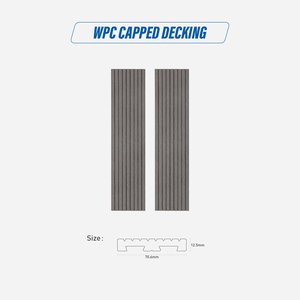 Nouveau Style Easy Click 300mm * 300mm DIY WPC Decking Carreaux Balcon Extérieur Résistant Plancher De Bois - Product Image 3