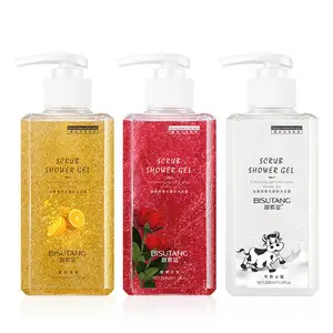 Tianbisutang — gommage parfum de fruits, Gel douche nettoyant pour le corps, doux et exfoliant, longue durée, gommage