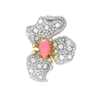 MUSHAN 925 Sterling Silber Luxus High Carbon Diamond Pink Conch Perlen Blumen Ohr stecker für Frauen Jubiläen Geschenke