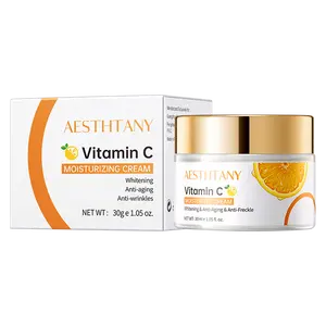 Private Label Organic Vitamin C Anti Aging rughe idratante sbiancante sbiancante crema viso rimozione macchie nere