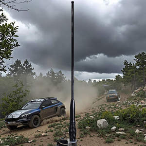 เสาอากาศไฟเบอร์กลาสสำหรับวิทยุสื่อสารแบบ Heavy Duty 27MHz CB VHF/UHF สำหรับรถยนต์ - Product Image 1