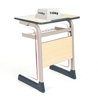 Ensemble de chaises de table de formation pour élèves du primaire et du secondaire pour les écoles Cours de tutorat Salle à manger Bureau à domicile-Matériau métallique durable