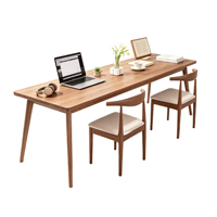 Bureau d'ordinateur rectangulaire long pour salon, poste de travail double pour la maison, chambre à coucher, bureau de calligraphie pour adulte